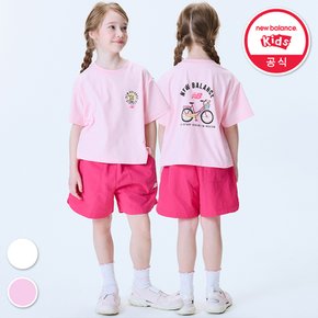 KIDS RIDER_여아 크롭 아동 반팔셋업 NK9YF2605G