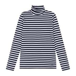 Striped turtleneck cotton t-shirt_3OA6E2225616