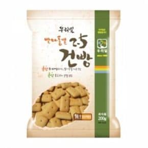 우리밀발아통밀2.5건빵200g2개 두레생협