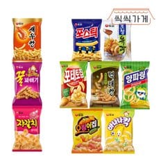 농심 봉지과자 10종(먹태, 새우, 바나나, 꿀꽈, 포테토, 포스틱, 양파, 자갈, 오징어, 조청)