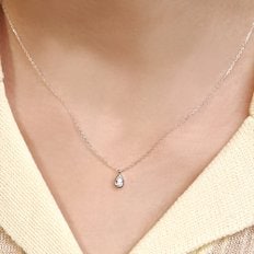 [sv925] pear cubic necklace