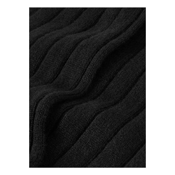 존스톤스 오브 엘긴 골지 캐시미어 혼방 양말 블랙 1647597344485131