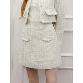 My first tweed skirt (Ivory)