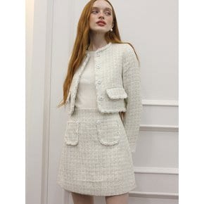 My first tweed skirt (Ivory)