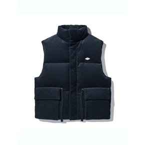 DTO Wappen Corduroy Down Gilet_Dark Navy