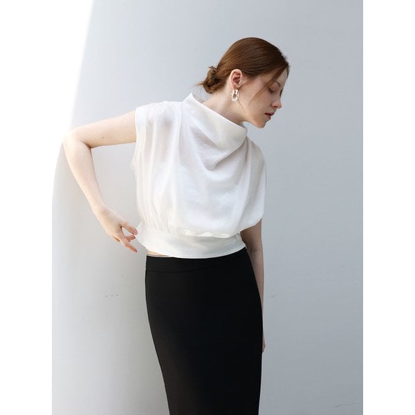 Soft veil blouse - WHITE