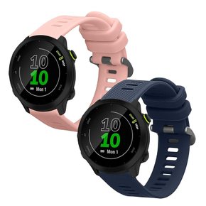 kwmobile 2x 교환 벨트 Garmin Forerunner 55 대응 밴드