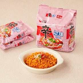 농심 신라면 로제 134g*4입