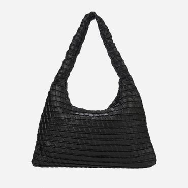 KWANI Textured Hobo Bag Black