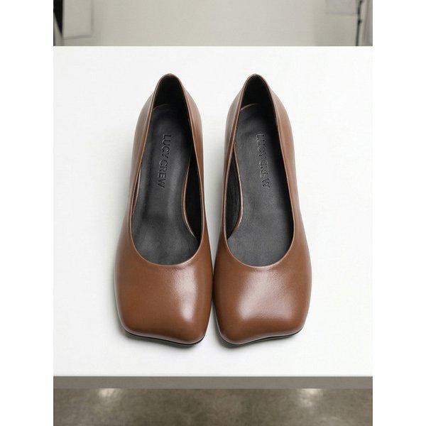 커브드 스퀘어 플랫 슈즈 LC700_2cm