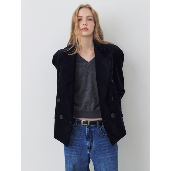 코듀로이 테일러드 자켓_NAVY