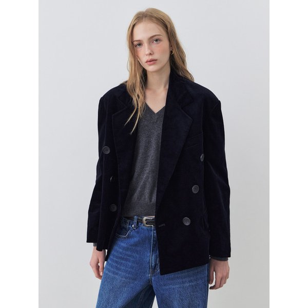 코듀로이 테일러드 자켓_NAVY