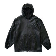 Character Leather Zip-Up Hoodie