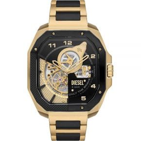 영국 디젤 시계 Diesel for Men Flayed Automatic Three 핸드 스테인리스 스틸 with a 47 mm 케