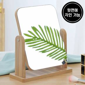 우드 사각 스탠드 탁상 거울 18x18cm DD-11076 X ( 2매입 )