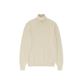 Wool soft Turtle Neck Knit (Ecru)