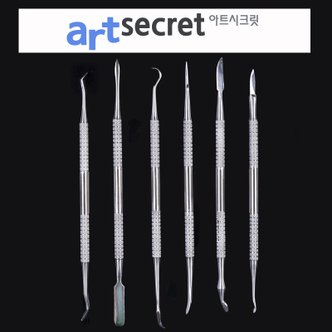  아트시크릿 PK-031 조소용구 조각툴 6pcs 스텐헤라