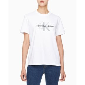 여성 히어로 모노로고 크루넥 반팔 티셔츠(40WL259)