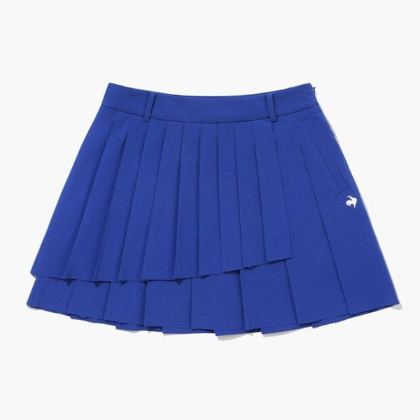 [여주점] 여성 언발란스 잔플리츠 스커트 GQ222LSK41  TBLU