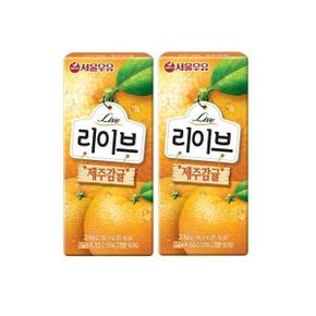 서울우유 리이브 제주감귤 190ml x 48입