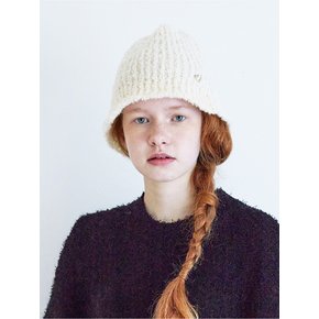 Alpaca Wool Knit Tulip Bucket Hat