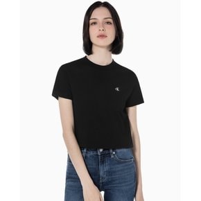 여성 릴렉스핏 엠브로이더리 CK 로고 반팔 티셔츠(40WH105리뉴얼)