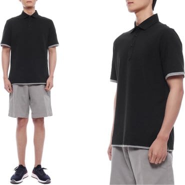 브루넬로쿠치넬리 25SS 남성 페이크 레이어드 폴로 반팔티셔츠 (M0B133966 CCB75 25S)