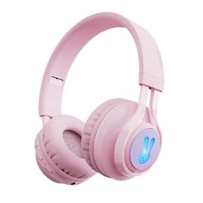 디알고 LED 블루투스 청력보호 무선 키즈 헤드폰 BH06CK 핑크