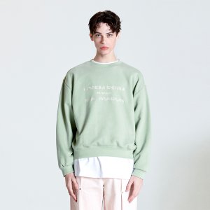 라멀마메종 STEEK SWEAT-SHIRT LIGHT GREEN