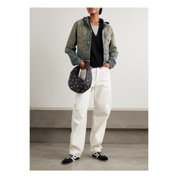 후드 디스트레스  데님 재킷 라이트 데님 46376663162861402