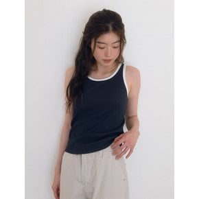 Coloration Sleeveless Top - Navy