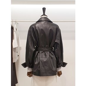 [파주점] 쥬크 주크 루즈핏 페이크 레더 벨티드 자켓 V254PSF956