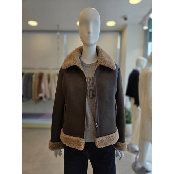 [여주점] [더 아이잗] 여성 클래식 퍼 무스탕 자켓 (IRBA3LT091