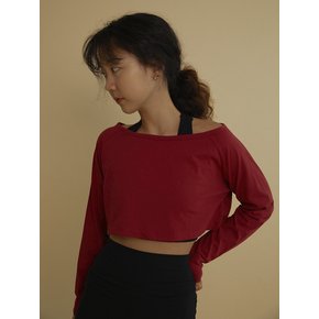 Urdhva cover top [ burgundy ]