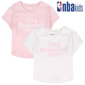 NBA 빅로고 라운드 크롭 티셔츠_P430998778