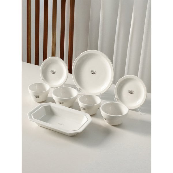 뉴욕 2인 그릇 세트 8p ④ 프리즈 팔각오발볼