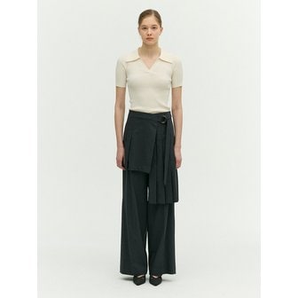 이비엠 에디션바이미샤 랩 스커트 레이어드 팬츠 EMP3WPT110