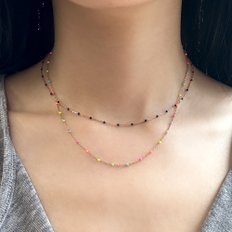 14K 컬러도트 목걸이 23종