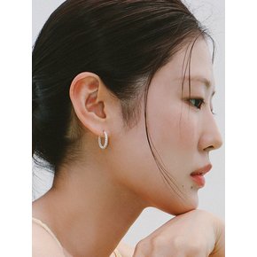 SILVER925 ROPE EARRING [2 SIZE]