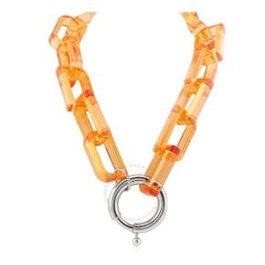 Palladio/Orange Palladium-plated Clasp Chain-link 네크리스 목걸이 8051138