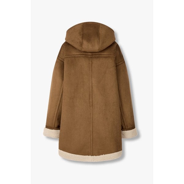 신세틱 무스탕 후디 더플 코트 9105461111071