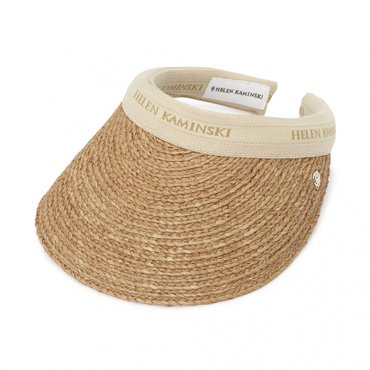 헬렌카민스키 비앙카 여성 바이저 HAT50265 NOUGAT NATURAL LOGO