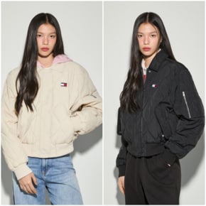 여성 어니언 퀼팅 봄버 재킷 T32F0WJC10TWT1 TOMMY JEANS