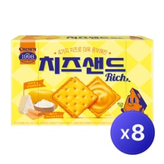 크라운 치즈샌드 240g (16봉입)x8개