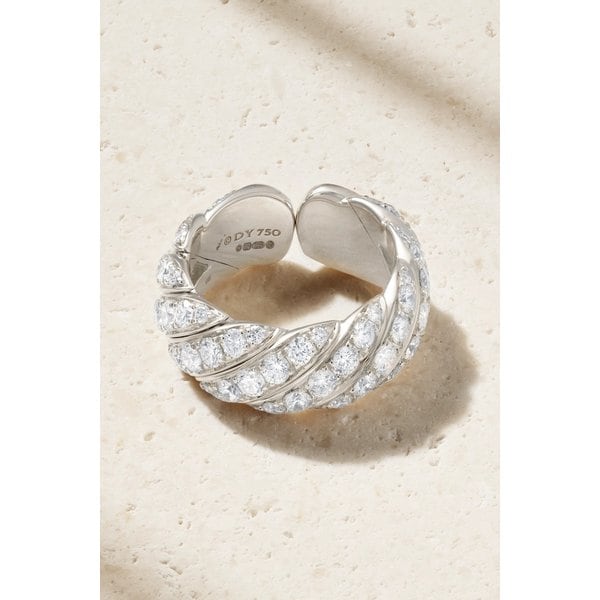 데이비드 율만 18K 화이트 골드 다이아몬드 반지 46376663162906020