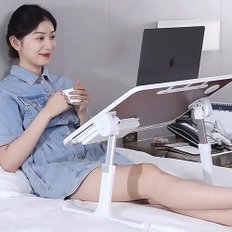 에스디엘 높이 각도조절 좌식테이블 LT-609/책상/노트북거치대 공부상 찻상 1인용테이블 인강