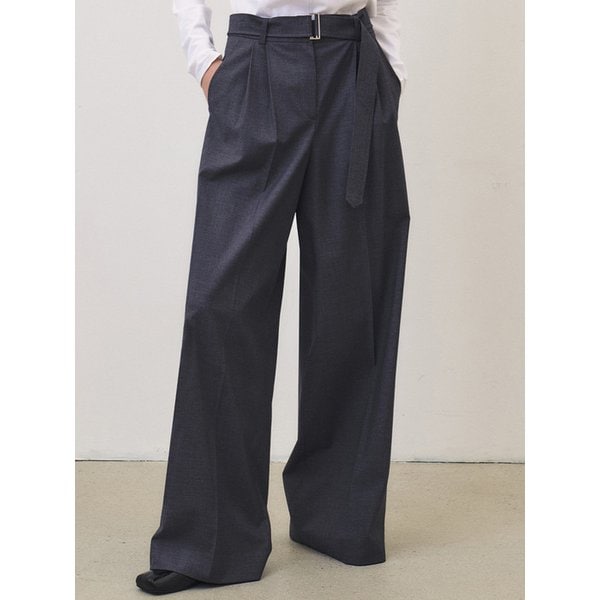 벨티드 와이드 슬랙스_3COLORS