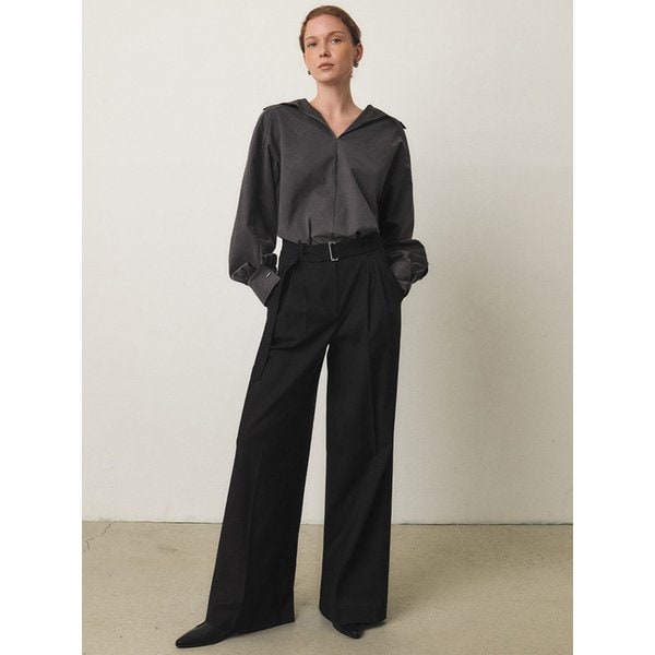 벨티드 와이드 슬랙스_3COLORS