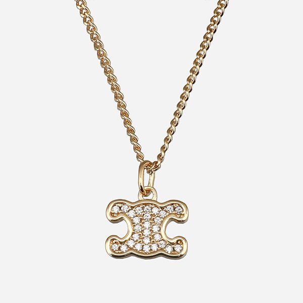 [시흥점] 5F 460GB6BZI 35OR 트리오페 라인 스톤 목걸이