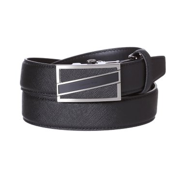 카운테스마라 CBEX3A5109K0 고급스러운 메탈 사피아노 정장 캐주얼겸용 블랙 자동벨트